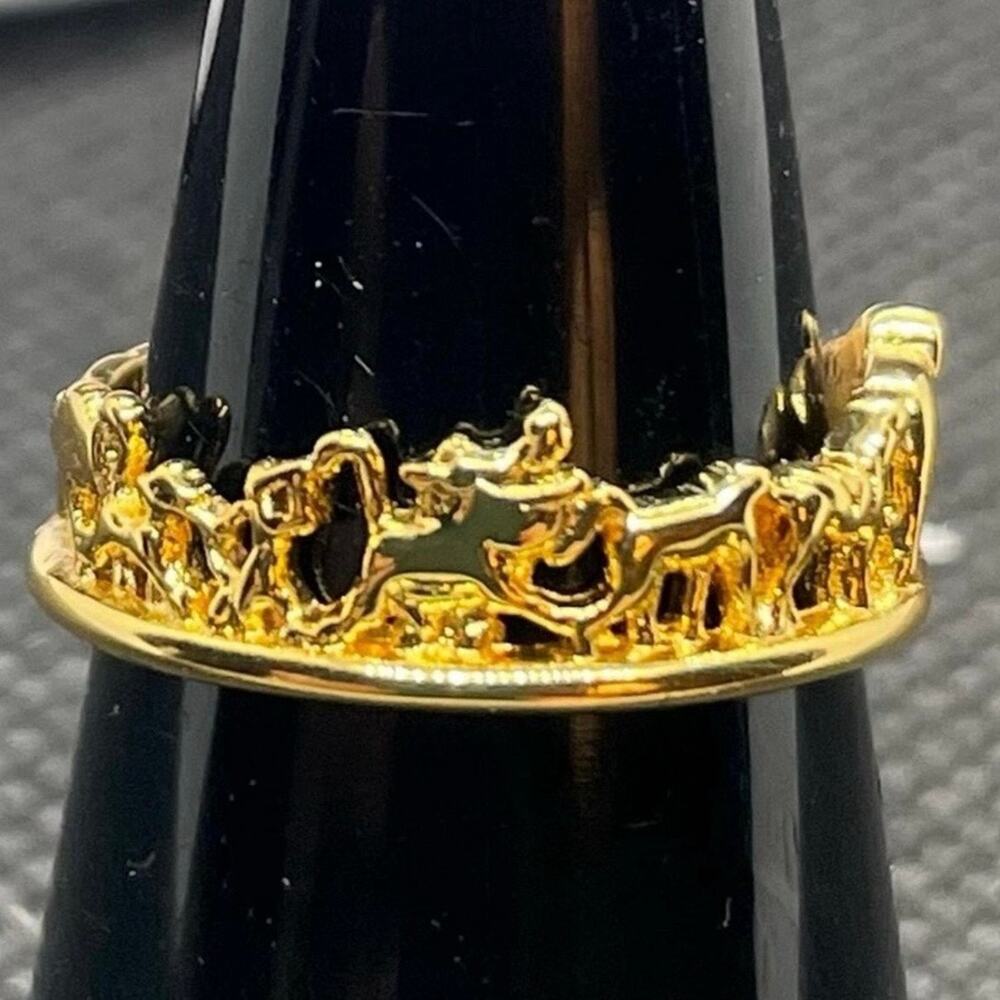 The Lion King Circle Of Life Ring ~ Tagged Size 5; measures nearly 5.5